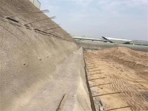临泉河道边坡加固